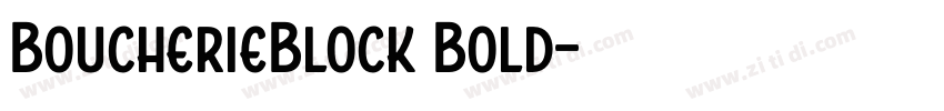 BoucherieBlock Bold字体转换